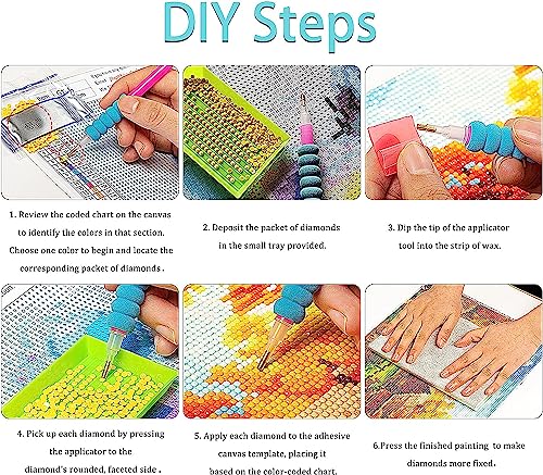 Diamond Art Painting Kits for Adults, Patriotic American Flag Butterfly Full Drill Diamond Dots Paintings for Beginners, Round 5D Paint with Diamonds Pictures Gem Art Painting Kits DIY Crafts Kits - color: Patriotic Butterfly