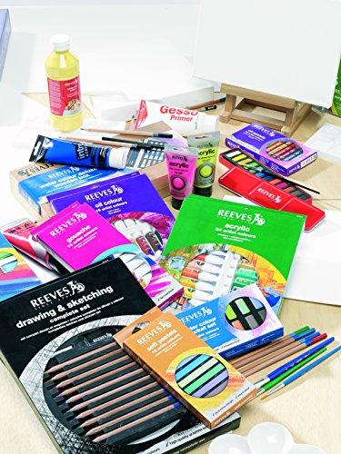 Reeves 18-Pack Water Mixable Oil Color Tube Set, 10ml - size: 18 Tubes, style: Water Mixable Oil Colour