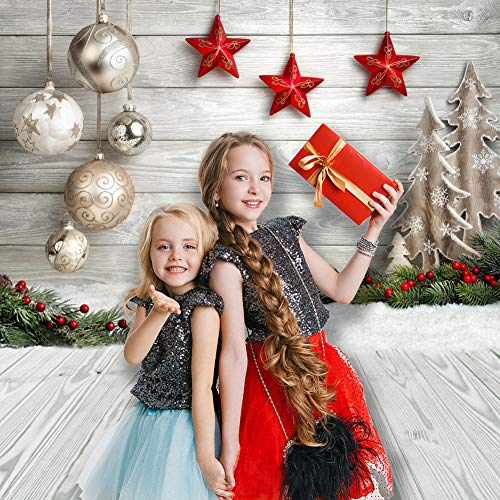 8X8FT Seamless Christmas Theme Pictorial Cloth Customized Photography Backdrop Background Studio Prop SD768 - size: 8'x8'