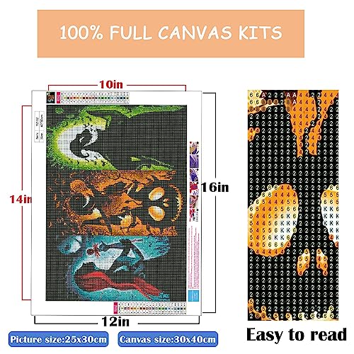 Halloween Diamond Art Painting Kits for Adults,Jack and Sally Gem Art - color: jack and sally dimaond painting