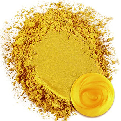 Ceya Mica Powder,5.3oz/150g Lemon Yellow Pearlescent Effect Pigment Powder - color: E-Lemon Yellow