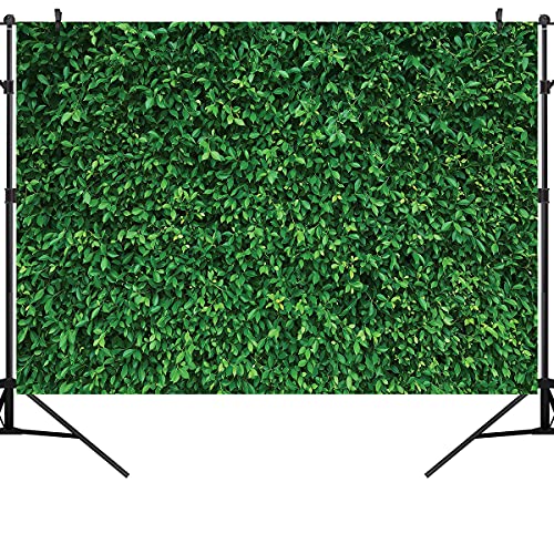 7X5FT Green Leaves Nature Birthday Party CP Pictorial Cloth Photography Background Computer-Printed Vinyl Backdrop PCK39 - size: 7X5FT