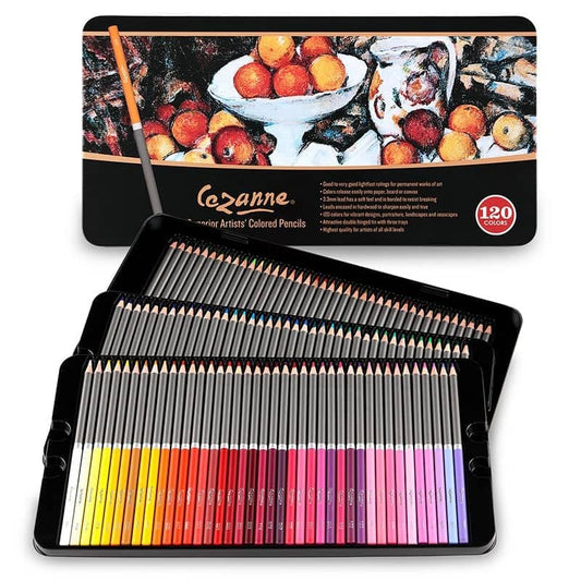 Creative Mark Cezanne Premium Colored Pencil Set With 6pk Colorless Blenders - Soft Wax Core Colored Pencils for Drawing, Blending, Coloring, Professional Artists & More! - 120-Count - size: 120 Count (Pack of 1)