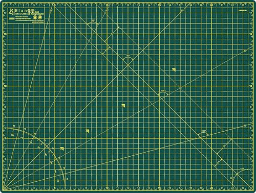 Elan Cutting Mat A2 Green, Self Healing Cutting Mat 18x24 Inch, 5-Ply Craft Board Green, Hobby Board for Crafts 18x24 Inch - style: 24 x 18"