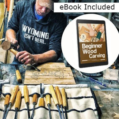 Schaaf Wood Carving Tools 12-pc Wood Chisel Set with Gouges, Hand Sharpened | Professionally sharpened carving chisels for beginners, sculpture and relief carving, ergonomic handles, tutorials included - color: Professionally Sharpened 12 Piece Set