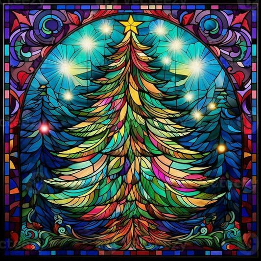 Christmas Tree Diamond Art Kits for Adults DIY Diamond Painting Kits for Adults Crystal Art 5D Diamond Painting Kit Gem Art Painting Kit Home Wall Decor 12×12inch - color: Christmas Tree