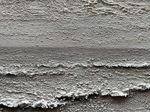 Art Hand-Painted Yellow and White Ocean Beach Landscape Oil Painting Modern Abstract Canvas Art Home Wall Decoration 24x48 inches - color: Dn169