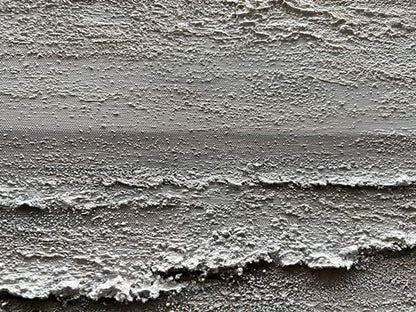 Art Hand-Painted Yellow and White Ocean Beach Landscape Oil Painting Modern Abstract Canvas Art Home Wall Decoration 24x48 inches - color: Dn169