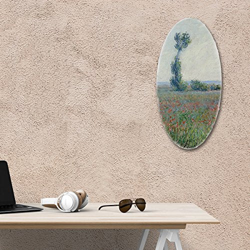 TRANSON 3 Sizes Oval Shaped Stretched Canvas Primed Ready for Painting - size: Oval 3PCS