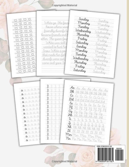 Monoline Cursive Handwriting Practice for Adults: A Cursive Workbook for Adult Penmanship, Cursive Letter Tracing Workbook, Elegant Handwriting: Calligraphy & Hand Lettering for Beginners