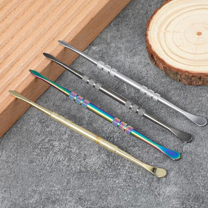Wanmu 5Pcs Wax Carving Tools, Sculpture Tools, Sculpting Tool Spoon | Stainless Steel, Wax Carving Tool Set, for Modeling, Double-Headed, 4.7" Length