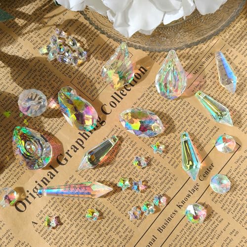 DIY Suncatcher Kit 460pcs Sun Catchers Supplies Arts and Crafts for Adults | Hanging Prism Sun Catcher with Crystals Ball Indoor Window Home Outdoor Garden Wedding Birthday Party Festival Decor Gifts