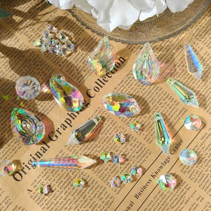 DIY Suncatcher Kit 460pcs Sun Catchers Supplies Arts and Crafts for Adults | Hanging Prism Sun Catcher with Crystals Ball Indoor Window Home Outdoor Garden Wedding Birthday Party Festival Decor Gifts
