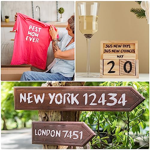 36Pcs Letter Stencils, Reusable Numbers & Alphabet Stencils,11 inch,Cursive | Reusable, Numbers & Alphabet, For Painting on Wood, Wall, Fabric, Rock, Chalkboard, Signage, Spray Painting Compatible - size: 11 IN