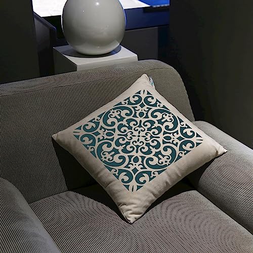 6 Pcs Small Pattern Mandala Stencils Reusable Mandala Dot Painting Templates DIY Geometric Spray Paint Stencil Drawing Craft Stencil for Wood Wall Tile Floor Canvas Furniture Rock Concrete (6x6) - color: Elegant style