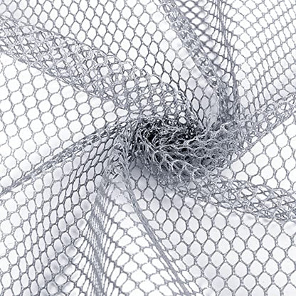 Pllieay 29.5 X 59 Inch Gray Mesh Fabric Slightly Stretchy for Backpack Pocket and Straps, Netting Clothes, Netting Bag Shopping Bag - color: Grey