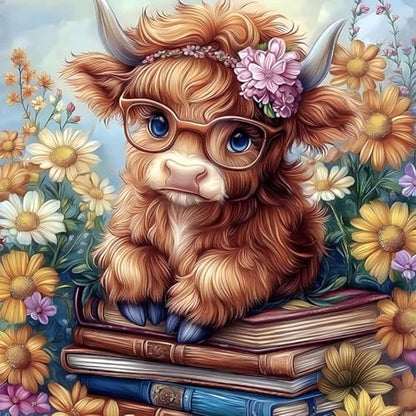 HighlandCow Square Diamond Art Kits for Adults,Healing Diamond Painting | Diamond Art Kit for Beginners, 5D DIY Full Drill Diamond Painting Gem Art, Home Wall Art Gifts(14x14inch) - color: DP03650