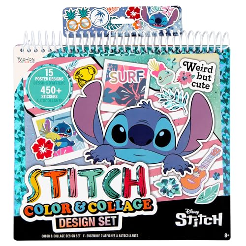 Fashion Angels Disney Stitch Color & Collage Design Set - color: Stitch