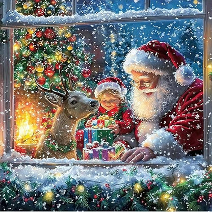 HHMATITS Christmas Diamond Art Kits for Adults 14X14IN - color: Christmas-6