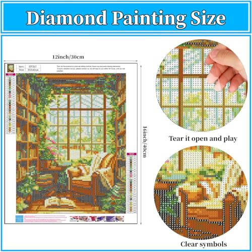 Arttoplus Books Diamond Art Kits for Adults Beginner 12x16 inch - color: G9361-US