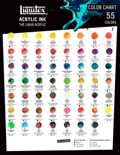 Liquitex Professional Acrylic Ink, 1-oz (30ml) Jar, Naphthol Crimson - color: Naphthol Crimson, style: 1-oz Jar