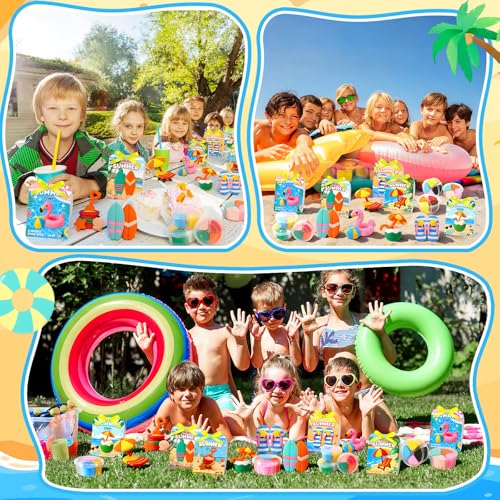 Capoda 30 Sets Summer Air Dry Clay Kits for Kids Back to School Gifts Bulk - style: Summer