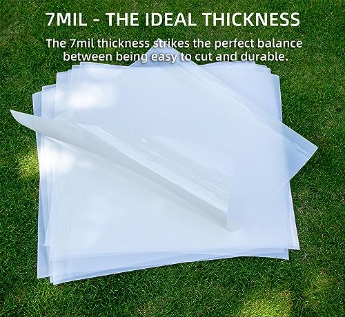 24X24 Inch 7mil Blank PET Laser Cutting Stencil Plastic Sheets (10 Pack), Food-Safe Mylar Template Material for Crafting, Template Material for Cutting Machines, Cricut Venture, Laser Cutting - size: 7mil, 24" x 24", 10 Pack