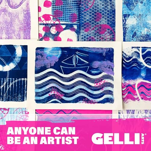 Gelli Arts 12" Round Gel Printing Plate – Reusable Gel Printing Plate, Printmaking Supplies, Monoprinting at Home, Arts and Crafts – Easy Cleaning & Storage – Made in the USA - size: 12" Round
