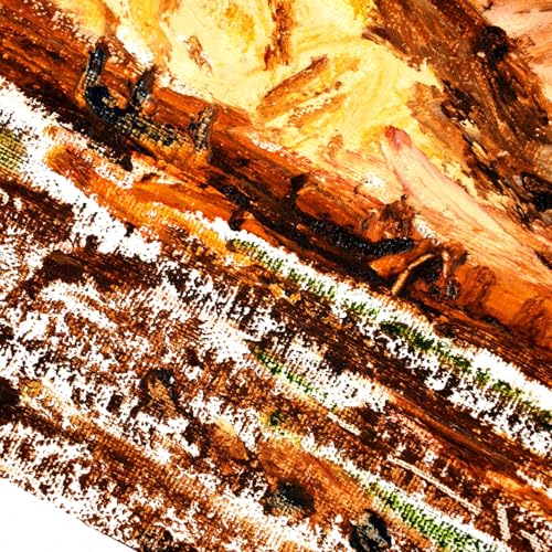 PHOENIX Earth Tone Oil Paint Stick - Set of 12 Warm Colors 37ml Large Soft Water Soluabl Oil Pastels for Artists - color: 12 Warm Colors