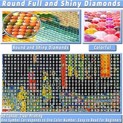 3 Pack Van Gogh Diamond Art Kits for Adults Diamond Painting Kit Beginner - color: DP03142, size: Round Drill