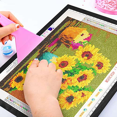 LitEnergy 9”x12” LED Light Pad Kits, USB Powered Light Board, Adjustable Brightness Light Box with 108 Slots Jars and Accessories for Diamond Art Painting (Black) - color: BLACK, size: 05 - 9”x12” kits