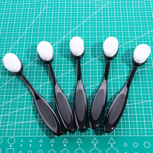 UNIMEIX 15 Pack Craft Ink Blending Brushes Set Tool Card Making Supplies Blender Brush for Card Making（Size 4, 0.82" Brush Head）