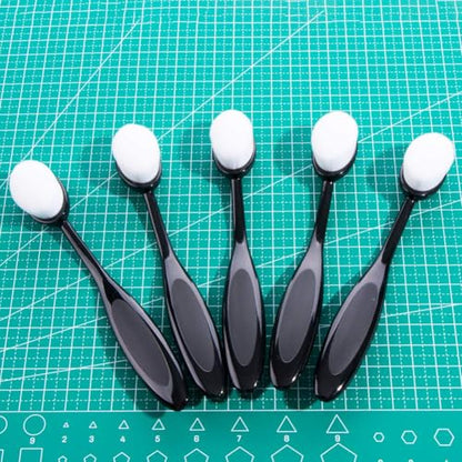 UNIMEIX 15 Pack Craft Ink Blending Brushes Set Tool Card Making Supplies Blender Brush for Card Making（Size 4, 0.82" Brush Head）