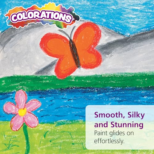 Colorations Tempera Paint Sticks, 144 Pcs, 12 Colors, Non-Toxic, Mess-Free Art Supplies for Kids, Bulk Set for the Classroom - style: Rainbow, 144 PK