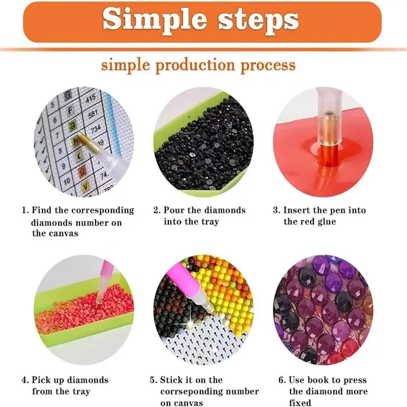 STGLCR Cow Diamond Art Kits for Adults Beginner,DIY Truck Diamond Painting 5D Round Full Drill Highland Cow Diamond Dots Gem Art Crafts with Tools Animal Crafts for Wall Decor 12x12in