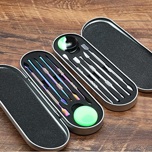 suiwotin 12PCS Wax Carving Tool, Rainbow & Silver - color: Rainbow&Silver - 14PCS