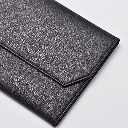 Lanxivi Fountain Pen Case Black Gray Coffee Style PU Leather 48 12 - color: Black- 12 Slot