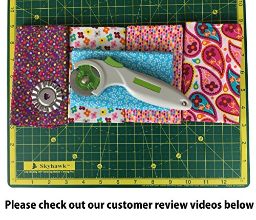 Skyhawk Self-Healing 14-Inch-by-14-Inch 360° Rotating Cutting Mat (13" grid)