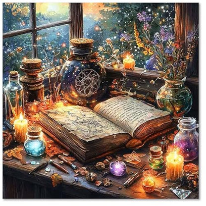 Paint by Numbers Kit for Adults Books, Paint by Number for Adults 16x20Inch - color: Magic Book (16x16 in)
