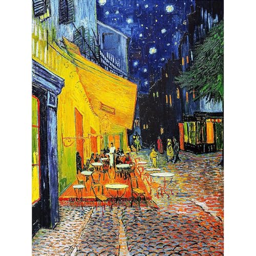 Van Gogh Cute Diamond Art Kits for Adults Diamond Painting Kit for Beginner | Vintage Tavern 5D Funny DIY Diamond Dots Full Drill Crafts for Gem Art Dot Art for Adults Home Wall Decor for Teens 12x16 in - color: DP03146, size: Round Drill