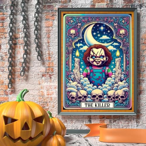 VeGuude Halloween Diamond Art Kits for Adults Home Wall Decor Gift 12x16 in - color: DP04283