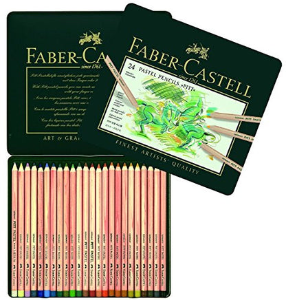 Pitt Pastel Pencils In A Metal Tin 24/Pkg-