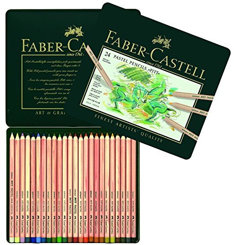 Pitt Pastel Pencils In A Metal Tin 24/Pkg-