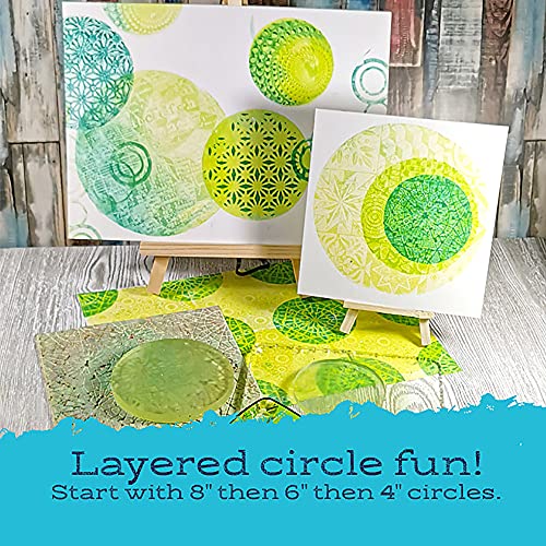 Gel Press Monoprinting Gelli Plate - (4" Circle, 10.2 Cm) - 10806-4 | Top Gel Printing Plate for Arts & Crafts - size: 4" Round