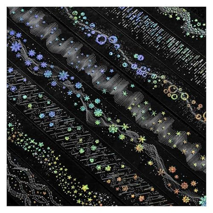 PET Tape Stickers for Journaling Supplies, Bubble Journal Tape Stickers - color: Bright