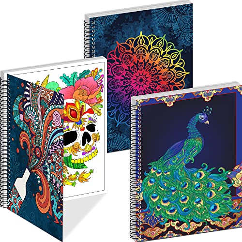 Kalysky Adult Coloring Books Set:3 Coloring Books for Adults Animal Flowers & Other Themes Designs.Coloring Books for Adults to Relax and Relieve Anxiety - color: Classic Design