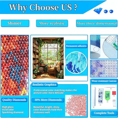 Arttoplus Books Diamond Art Kits for Adults Beginner 12x16 inch - color: G9361-US