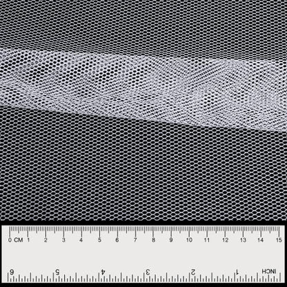 Pllieay 29.5 X 59 Inch White Mesh Fabric Slightly Stretchy | for Backpack Pocket and Straps, Netting Clothes, Netting Bag Shopping Bag - color: White