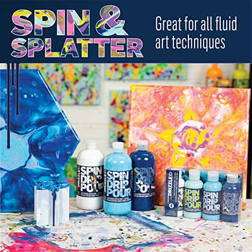 FolkArt Drizzle Pre-Mixed Acrylic Pouring Paint Set, Surf's Up Set of 4 Premium High Gloss Finish Fluid Pouring Paints Perfect for Indoor & Outdoor Arts and Crafts Projects, 50414