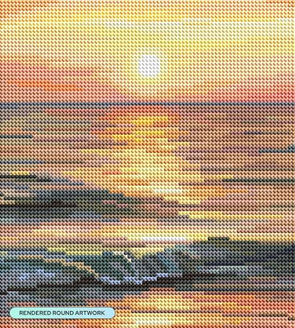 DIAMOND ART CLUB Heavenly Beauty Diamond Art Kits for Adults | Premium Diamond Painting Kit, Fun DIY Crafts for Adults, Round Diamond Art Canvas, 8.8" x 9.8" (22.3 x 24.8 cm) - color: Heavenly Beauty